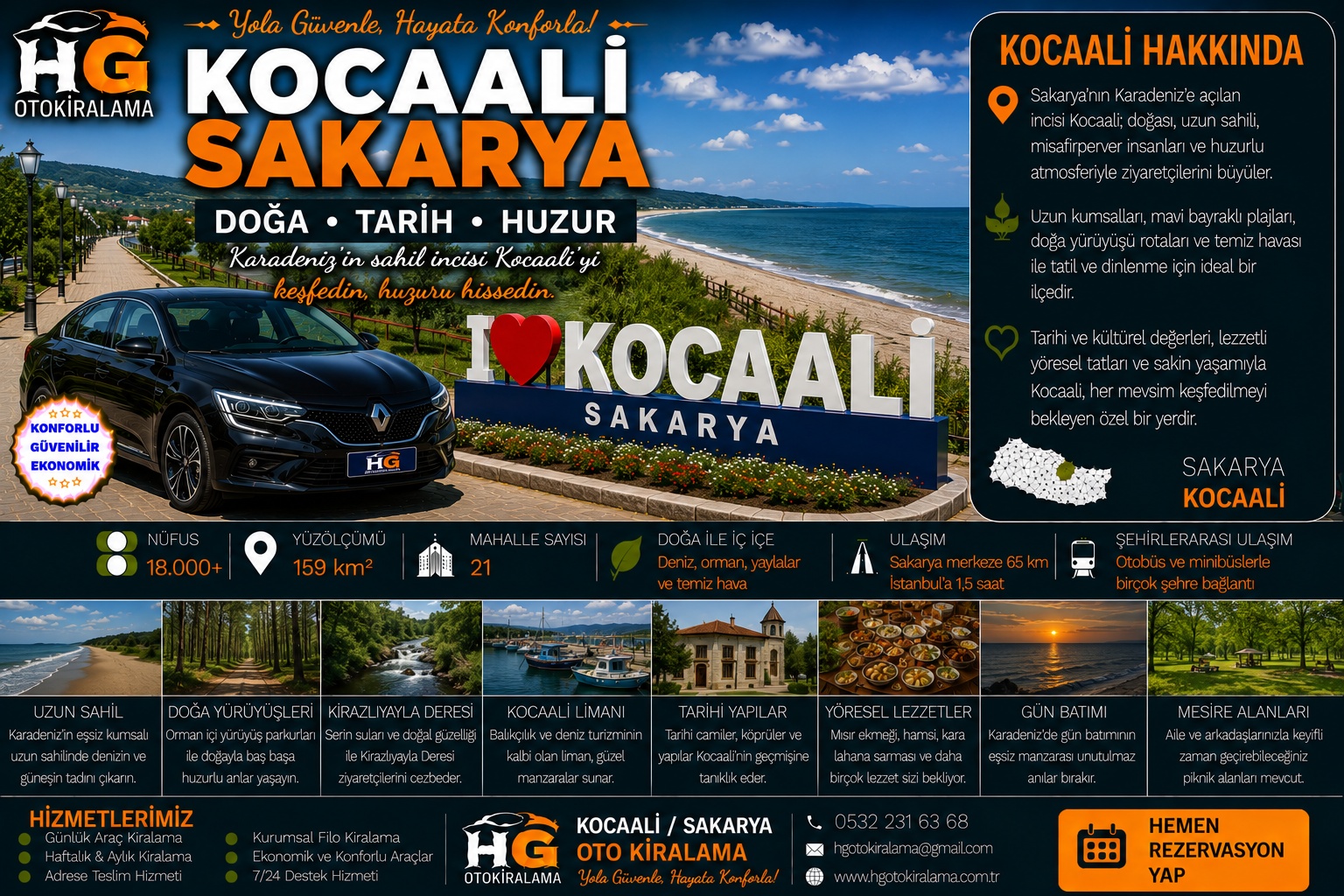 Kocaali Sakarya araç kiralama | HG Blog