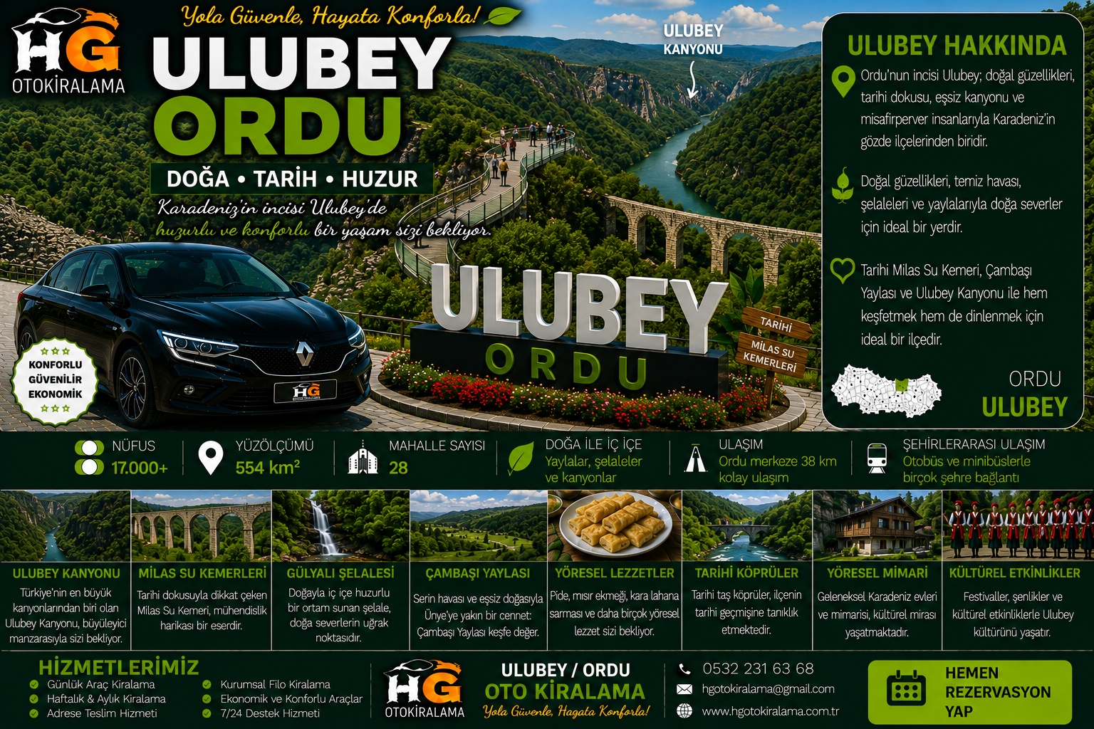 Ulubey Ordu araç kiralama | HG Blog